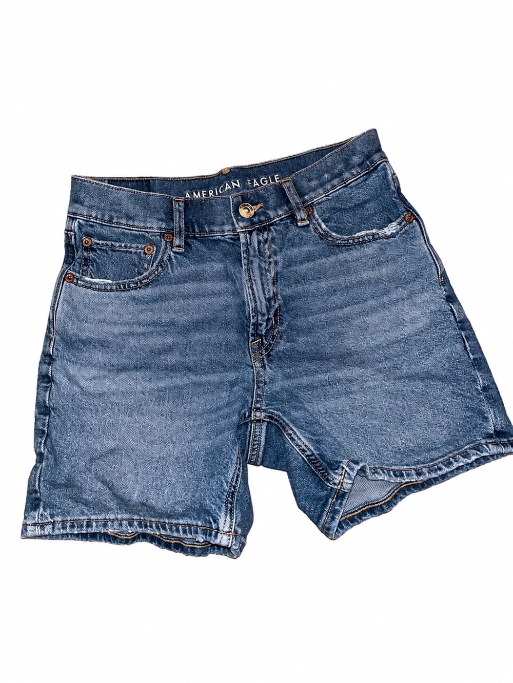 American Eagle Outfitters Men's Jean Shorts in Washed Blue